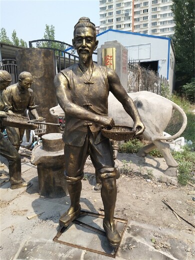 保定劳动人物农耕文化雕塑公司,农耕主题雕塑