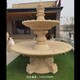 漢白玉石雕噴泉圖