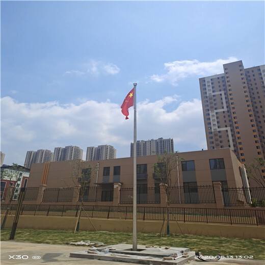 荣成市学校旗杆厂家电话,工地旗杆