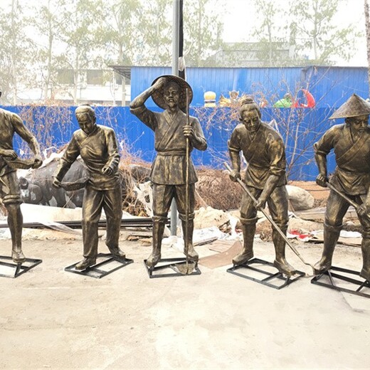 保定生产农耕文化雕塑款式,劳动人民雕塑