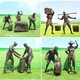 农耕文化雕塑图