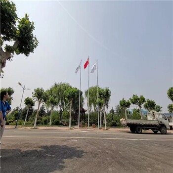 文登区学校旗杆厂家,工地旗杆