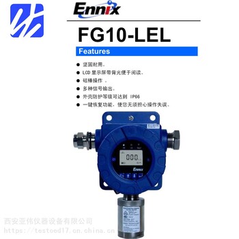 恩尼克思FG10固定式可燃气体检测仪4-20ma、RS485输出带继电器