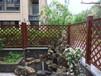 别墅花园铝合金栏杆，景区铝合金仿木栏杆，金属仿木纹栏杆