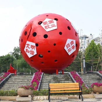 东营不锈钢镂空球雕塑源头工厂,镂空圆球雕塑