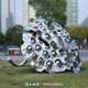 北京門頭溝抽象不銹鋼蓮蓬雕塑配件產品圖