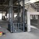 钢结构工厂仓库液压货梯出售-车间电动高空装卸平台