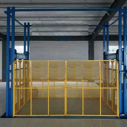 仓库用2吨无机房货梯厂家-车间电动高空装卸平台