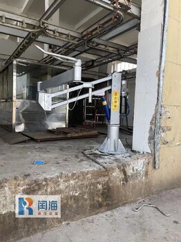 闰海猪白条液压装车机器,河北隆尧县猪白条装卸臂厂家