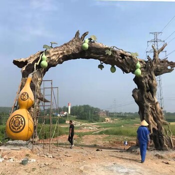 吐鲁番吐鲁番市小区假树门头制作