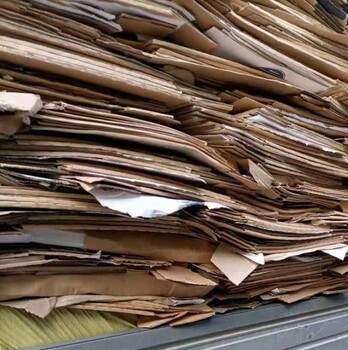 上海大量回收废纸废纸箱黄纸板