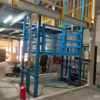 黑河市工厂定制安装液压货梯叉车装卸货梯5吨举升货物用升降平台