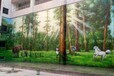 南京风景油画定制绿色森林风景大自然系列fj-1新视角手绘墙绘大副