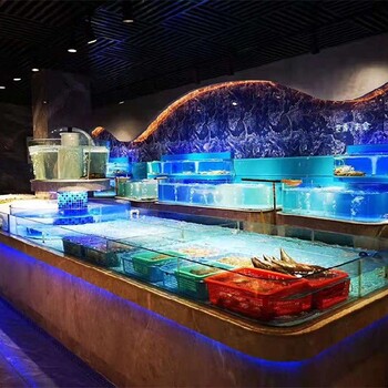 淘菜菜海鲜池广州海鲜玻璃鱼缸做多高,pvc板海鲜池