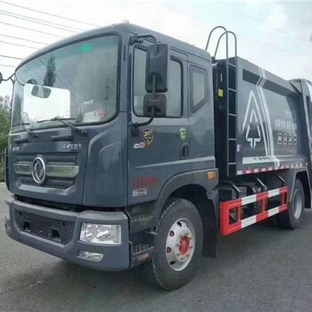 程力牌藍(lán)牌壓縮垃圾車(chē),5噸掛桶垃圾車(chē)