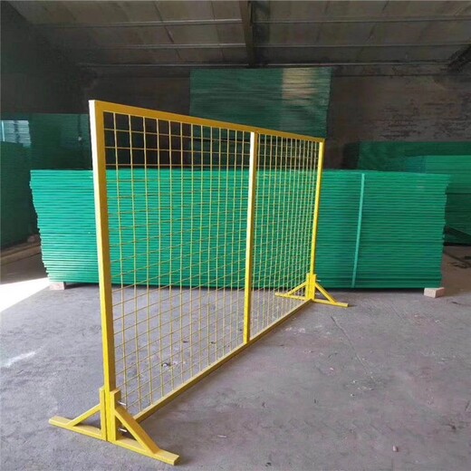 仓库隔离防护围栏-快递分拣围栏网黄色绿色