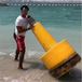 翔宇耐酸碱防海水腐蚀直径12米塑料警示浮标
