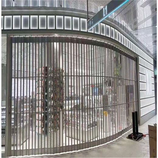 天津塘沽PVC水晶门规格,水晶折叠门