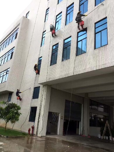广州荔湾学校外墙清洗室外玻璃清洁,外墙清洁
