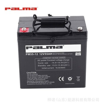PALMA八马蓄电池铅酸免维护PM55-1212V55AH通讯UPS/EPS电源
