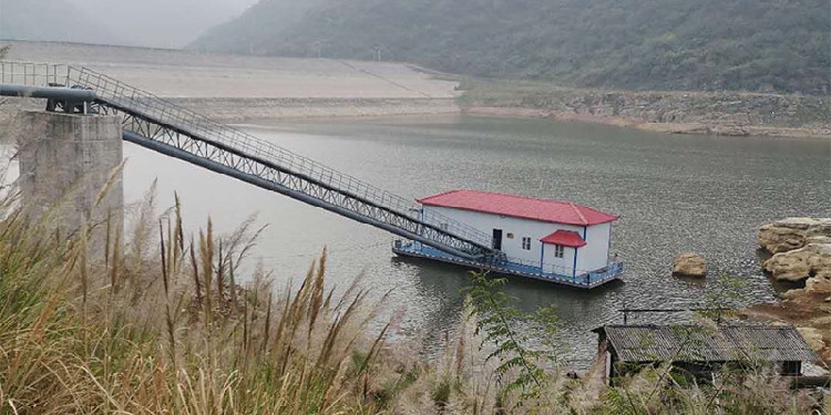 石景山取水浮船泵站设计,浮船式泵站