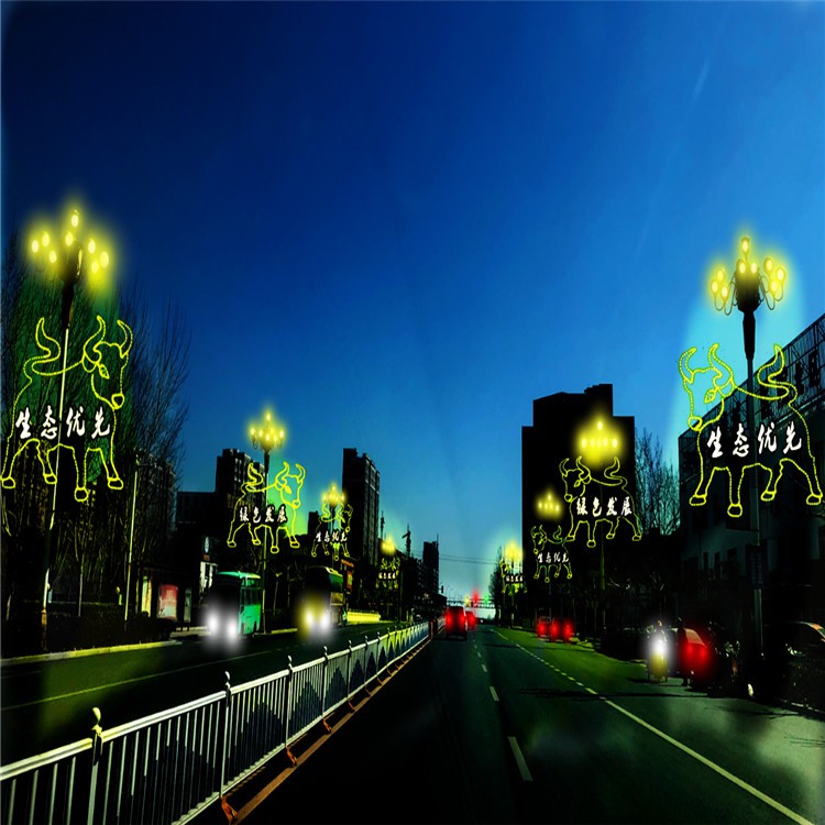 铁架中国结街道装饰灯商业街亮化装路灯造型灯,灯杆挂件灯