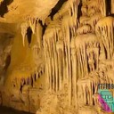 樂山博物館場景施工手工仿木護欄假樹,仿真溶洞