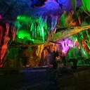 佛山水泥山洞制作手工仿木護欄假樹,博物館場景