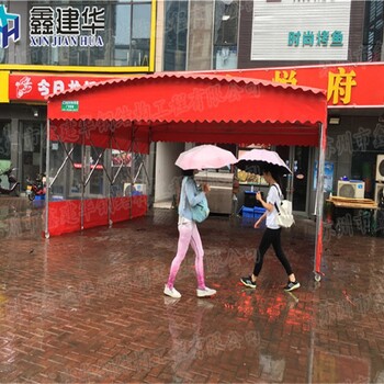 北京手动大排档推拉棚厂家批发,排挡雨棚价格