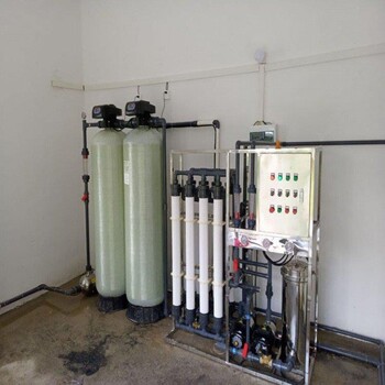 权坤定制高纯水制取设备500L/H食品饮料用纯净水装置自动清洗