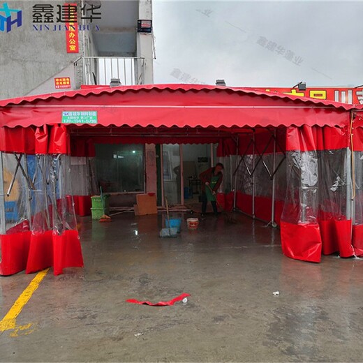 武汉大排档推拉雨棚供应商,排挡雨棚价格