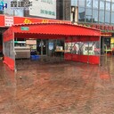 宜昌大排檔推拉雨棚安裝,餐飲大排檔雨棚