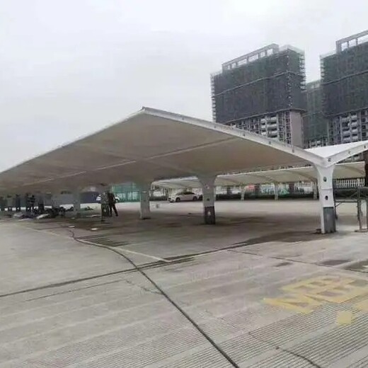安徽景观膜结构停车棚多少钱一平方
