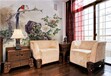 新房装修彩绘沙发背景墙手绘图客厅墙绘上门南京新视角服务好