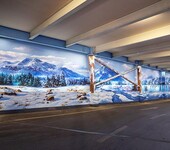 地下车库彩画创意壁画手绘南京墙绘工作室新视角艺术