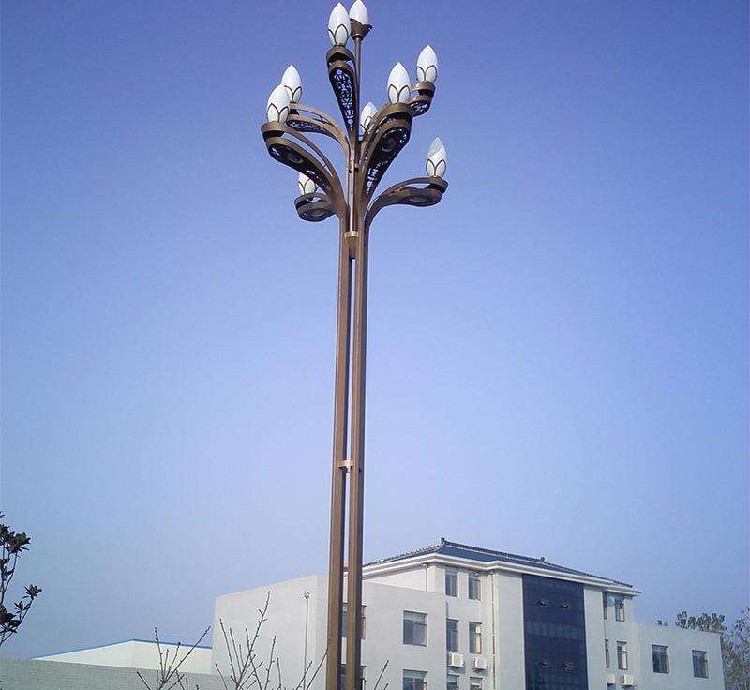 甘孜石渠县LED玉兰灯15米出厂价一整套,玉兰灯多少钱