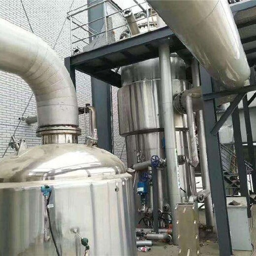 邢台市回收MVR蒸发器收购钛材强制循环蒸发器