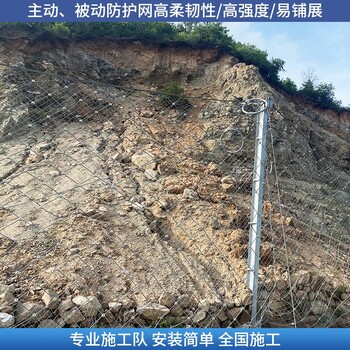 重庆高速被动防护网防滑坡边坡防护网