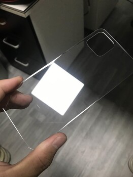 健鴻電子玻璃減薄手機(jī)鏡頭后蓋加工薄化二強(qiáng)白片熊貓彩虹材料