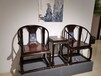 王义红木缅甸花梨圈椅,北京收藏佳品王义红木大红酸枝圈椅结构牢固