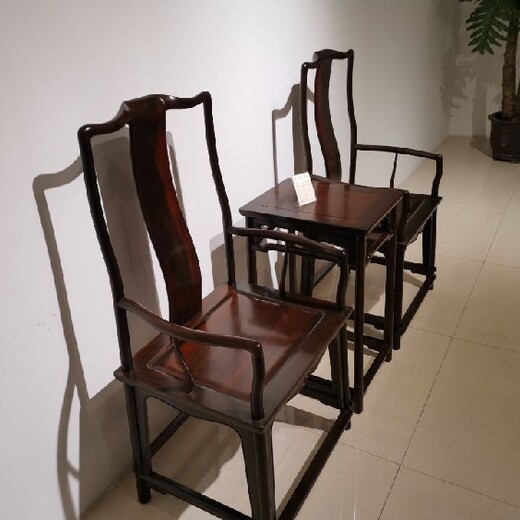 青岛类型多样王义红木红木圈椅正在,缅甸花梨皇宫椅