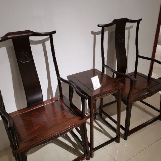 青岛王义红木家具缅甸花梨皇宫椅日照红木家具红木圈椅收藏价值