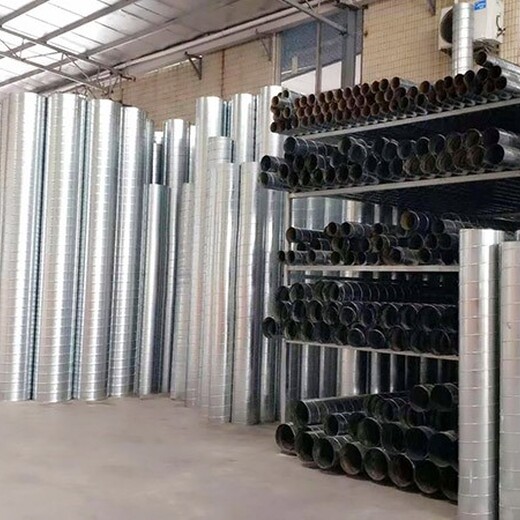 德祥镀锌螺旋风管,西藏铁皮镀锌板风管生产厂家