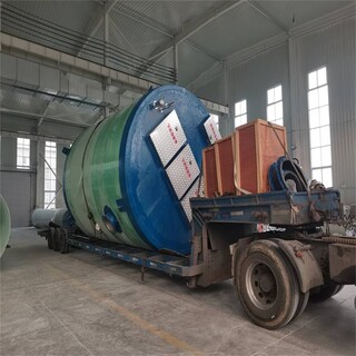 三江环保供应玻璃钢一体化污水提升泵站筒体耐酸碱图片2