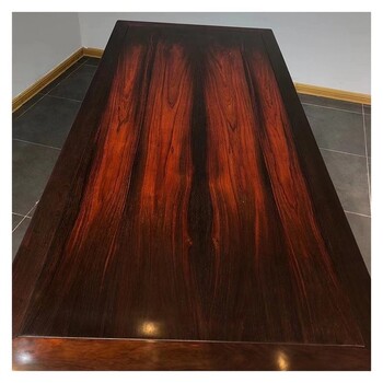 王义红木大红酸枝办公桌,缅甸花梨天然原木雕刻家具浮雕镂雕