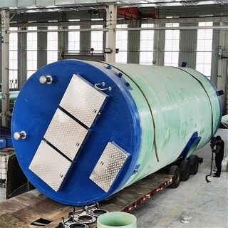 三江环保供应玻璃钢一体化污水提升泵站筒体耐酸碱图片1