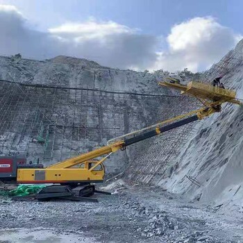 湖南长沙鲁工机械高臂护坡锚固钻机型号,护坡锚固钻机