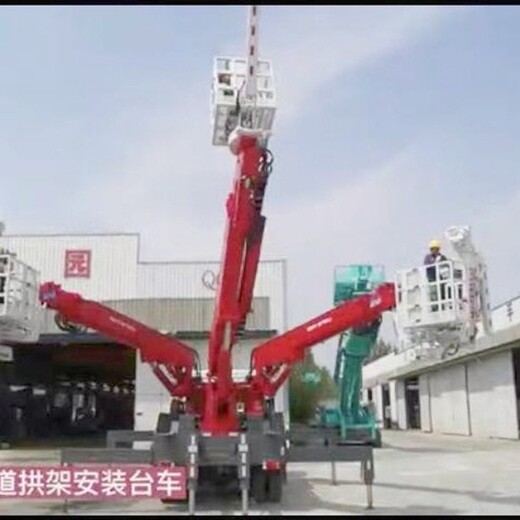 济宁鲁工机械隧道拱架安装台车,天津汉沽多功能隧道拱架作业车作用