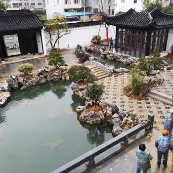 新中式花园设计平面图,日式景观设计