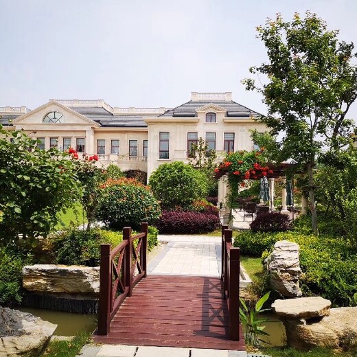 杭州三层别墅庭院设计,别墅花园设计施工